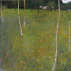 Farmhouse with Birch Trees by Gustav Klimt